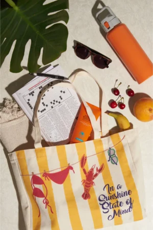 social_02 Tropical Beach Bag