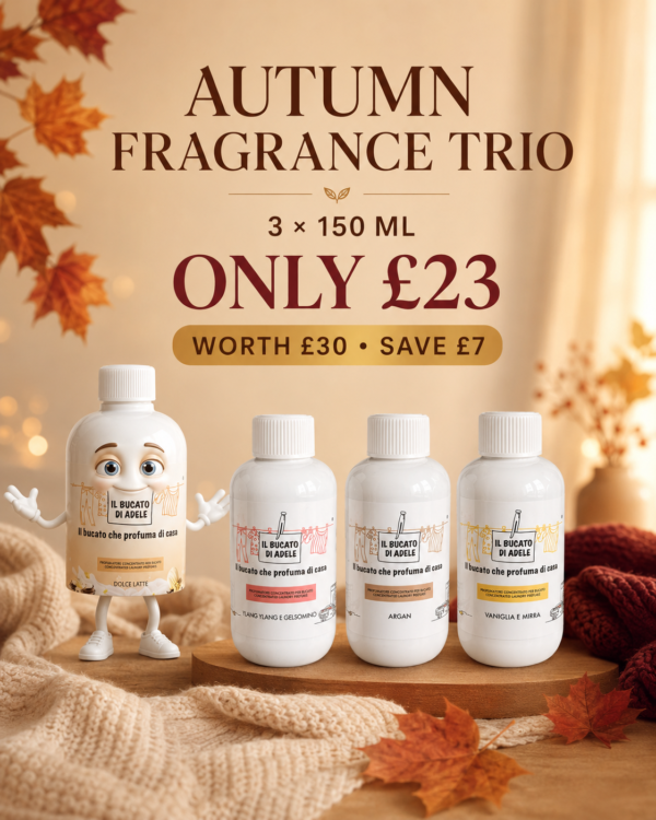 Autumn Fragrance Trio – 3 × 150ml Laundry Perfumes
