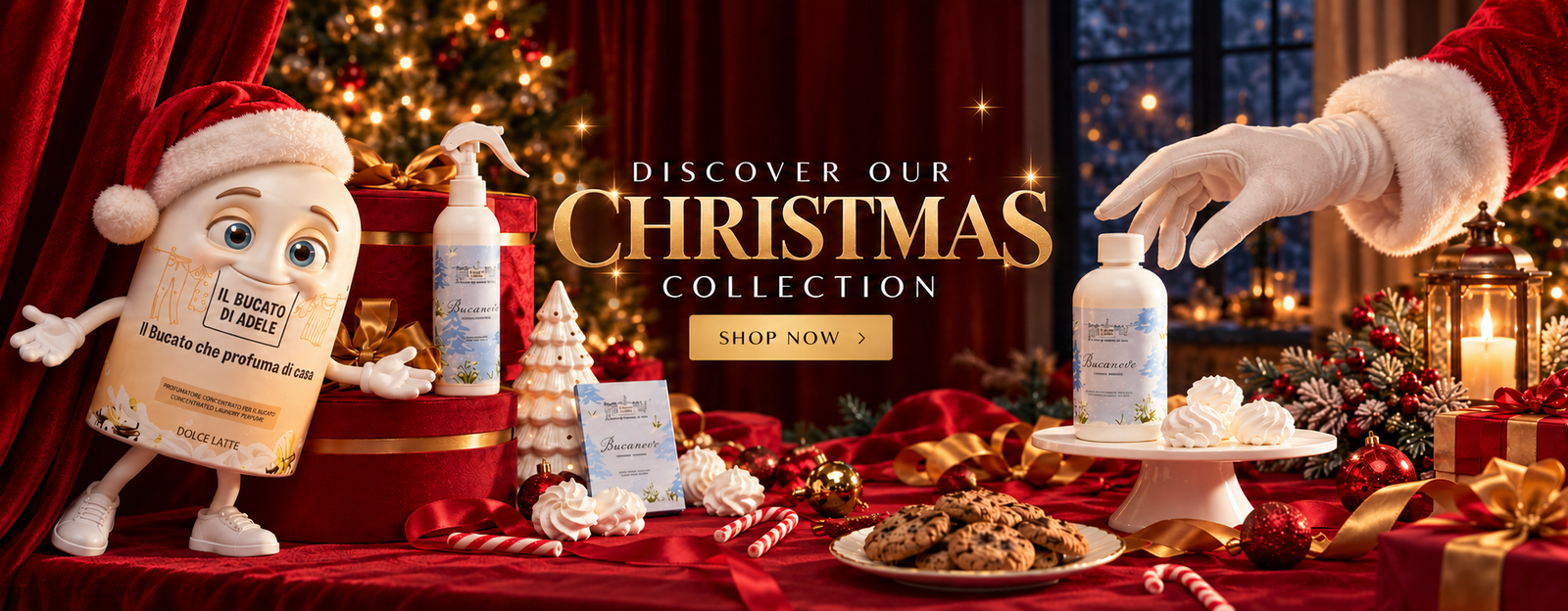 Festive Christmas Laundry Collection Display
