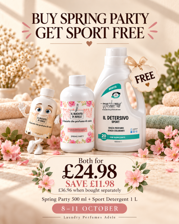 Spring Party Laundry Perfume 500 ml + FREE Sport Detergent 1 L